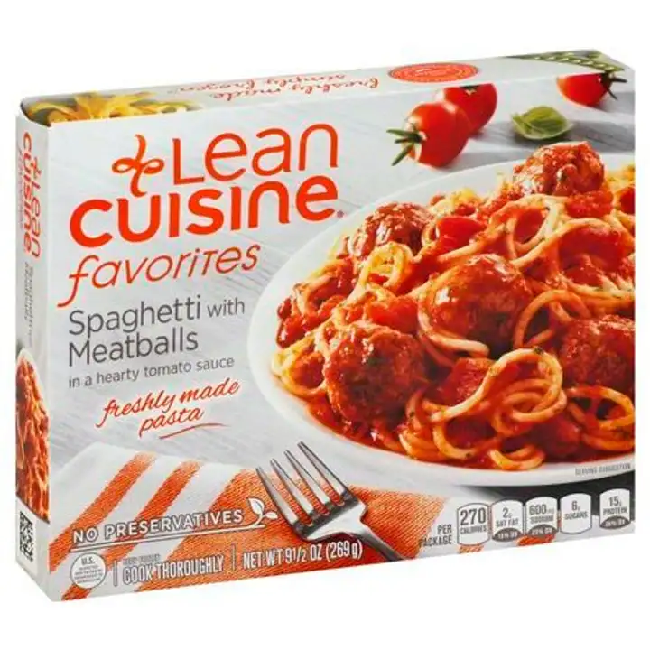 Order Lean Cuisine Favorites Spaghetti with Meatballs - 9.5 Ounces food online from Holiday farms store, Roslyn Heights on bringmethat.com