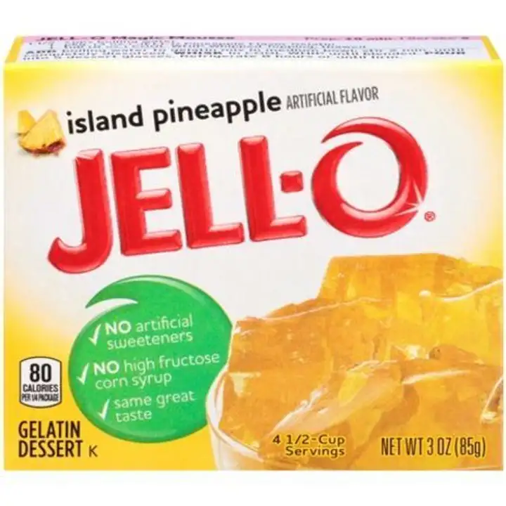 Order Jell O Gelatin Dessert, Island Pineapple - 3 Ounces food online from Holiday farms store, Roslyn Heights on bringmethat.com