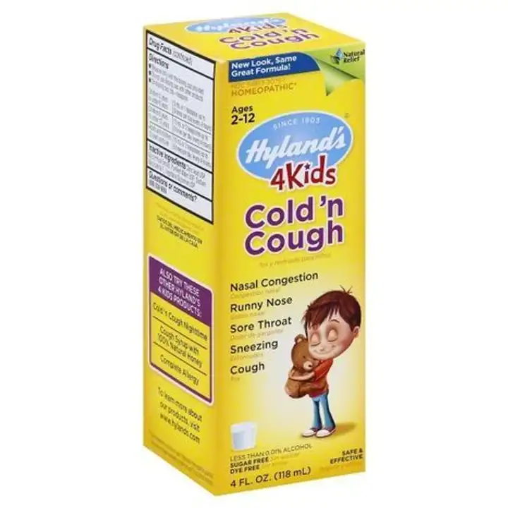 Order Hylands 4 Kids Cold 'n Cough - 4 Ounces food online from Whole Foods Co-Op Denfeld store, Duluth on bringmethat.com