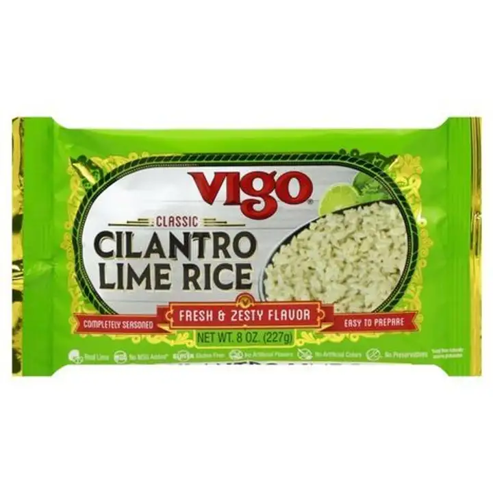 Order Vigo Classic Rice, Cilantro Lime - 8 Ounces food online from Fligner Market store, Lorain on bringmethat.com