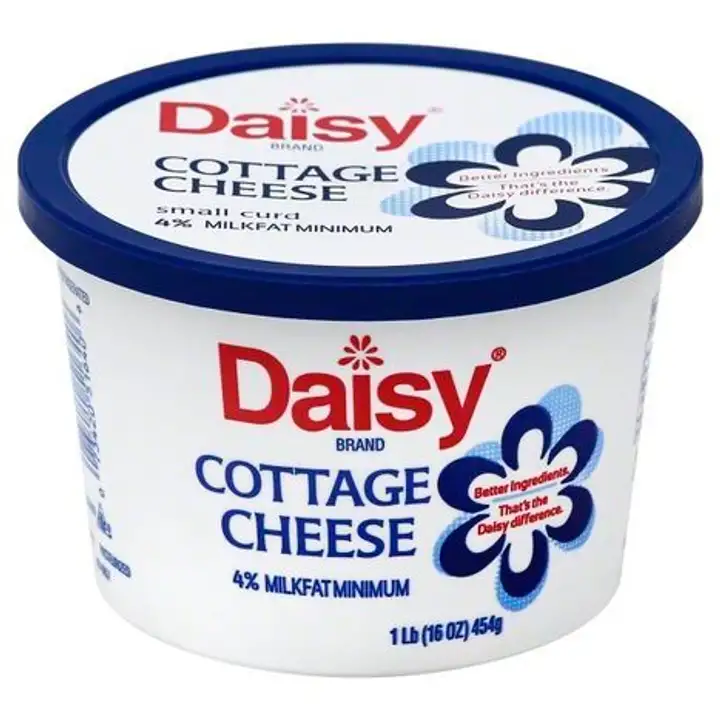 Order Daisy Cottage Cheese, Small Curd, 4% Milkfat Minimum - 16 Ounces food online from Fligner Market store, Lorain on bringmethat.com