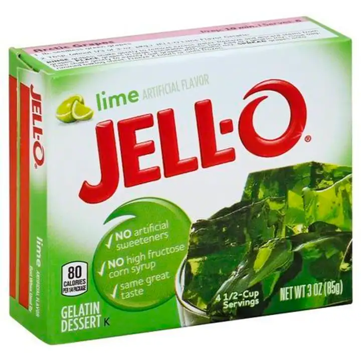 Order Jell O Gelatin Dessert, Lime - 3 Ounces food online from Holiday farms store, Roslyn Heights on bringmethat.com