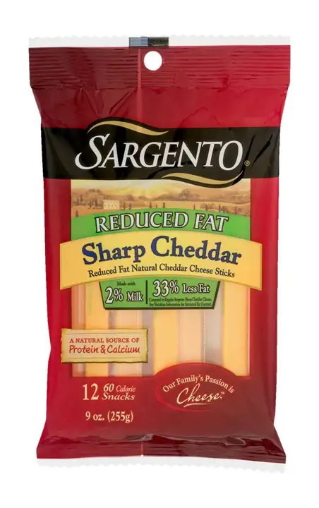 Order Sargento Cheese Sticks, Sharp Cheddar, Reduced Fat - 9 Ounces food online from Holiday farms store, Roslyn Heights on bringmethat.com