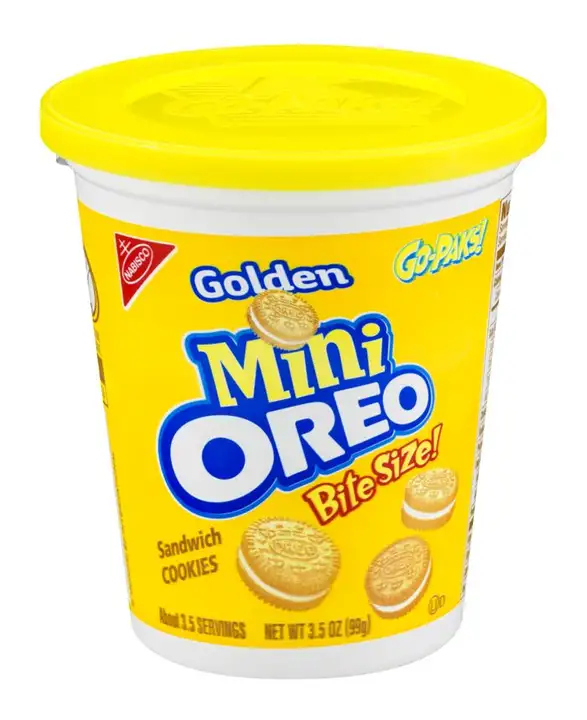 Order Oreo Sandwich Cookies, Golden, Mini, Go-Paks! - 3.5 Ounces food online from Holiday farms store, Roslyn Heights on bringmethat.com