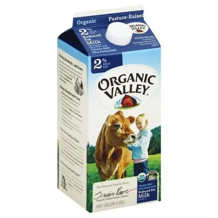 Order Organic Valley Milk, Reduced Fat, 2% Milk Fat - 1 Liter food online from Holiday farms store, Roslyn Heights on bringmethat.com