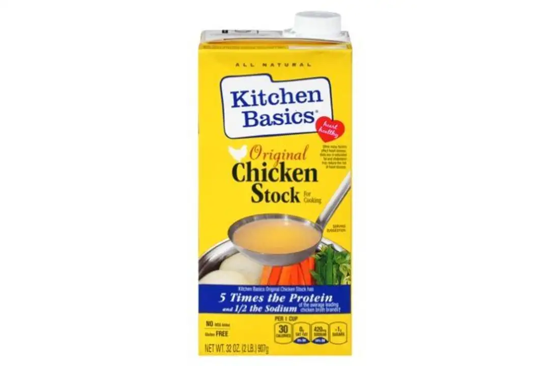 Order Kitchen Basics Chicken Stock, Original, for Cooking - 32 Ounces food online from Fligner Market store, Lorain on bringmethat.com