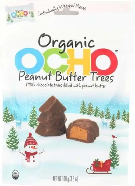 Order Ocho Organic Peanut Butter Christmas Chocolate Tree - 3.5 Ounces food online from Whole Foods Co-Op Denfeld store, Duluth on bringmethat.com