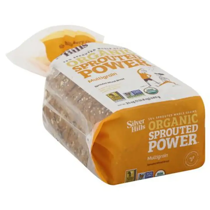 Order Silver Hills Sprouted Power Bread, Sprouted Wheat, Organic, Multigrain - 24 Ounces food online from Whole Foods Co-Op Denfeld store, Duluth on bringmethat.com