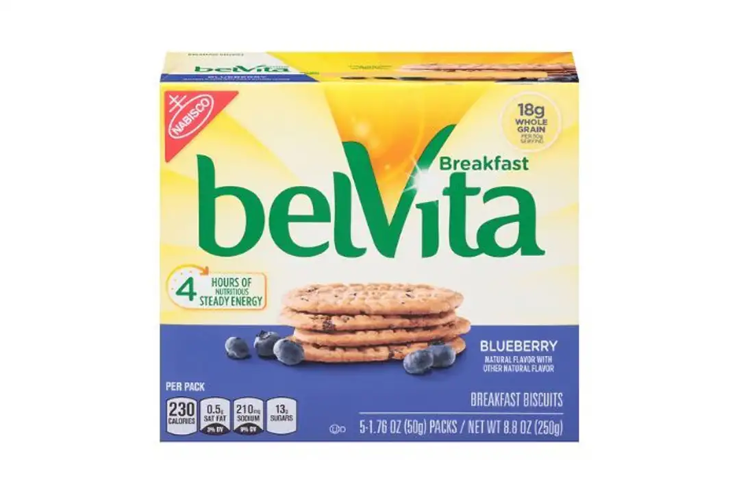 Order BelVita Breakfast Biscuits, Blueberry - 8.8 Ounces food online from Novato Harvest Market store, Novato on bringmethat.com