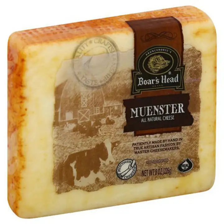 Order Boars Head Cheese, All Natural, Muenster food online from Meats Supreme store, Brooklyn on bringmethat.com