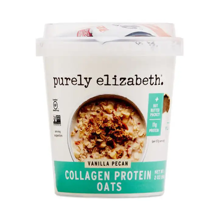 Order Purely Elizabeth Vanilla Pecan Collagen Protein Oats - 2 Ounces food online from Whole Foods Co-Op Denfeld store, Duluth on bringmethat.com