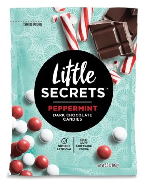 Order Little Secrets Peppermint Dark Chocolate Candies - 5 Ounces food online from Whole Foods Co-Op Denfeld store, Duluth on bringmethat.com