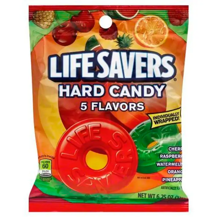 Order LifeSavers Hard Candy, 5 Flavors - 6.25 Ounces food online from Holiday farms store, Roslyn Heights on bringmethat.com