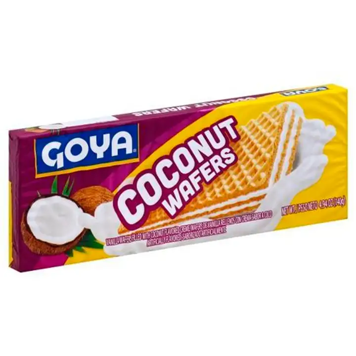 Order Goya Wafers, Coconut - 4.94 Ounces food online from Fligner Market store, Lorain on bringmethat.com