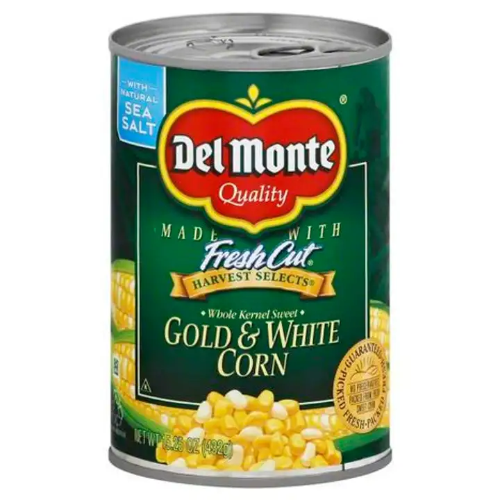 Order Del Monte Fresh Cut Harvest Selects Corn, Gold & White, Sweet, Whole Kernel - 15.25 Ounces food online from Fligner Market store, Lorain on bringmethat.com